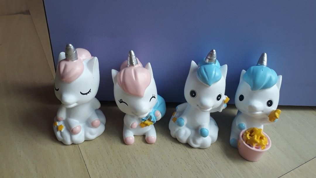 Unicorn Figurines Cake Toppers Toys Games Bricks Figurines