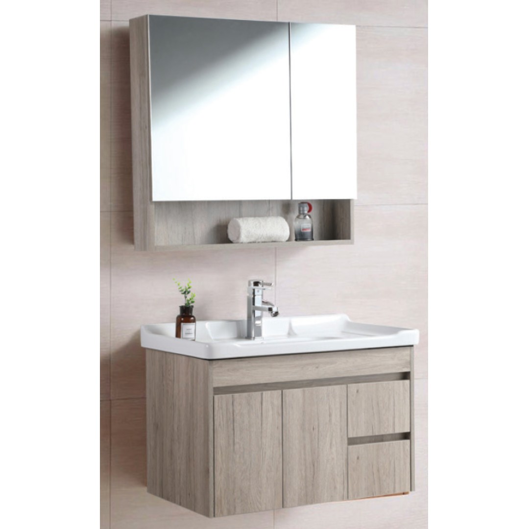 Vanity Cabinet With Sink And Mirror Cabinet 800mm