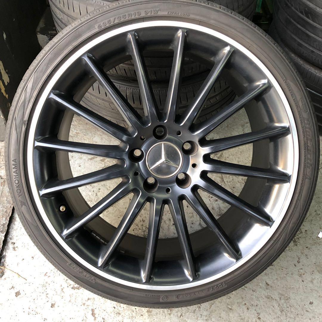 19 Original Oem Mercedes Rims W Tires Car Accessories Tyres Rims On Carousell
