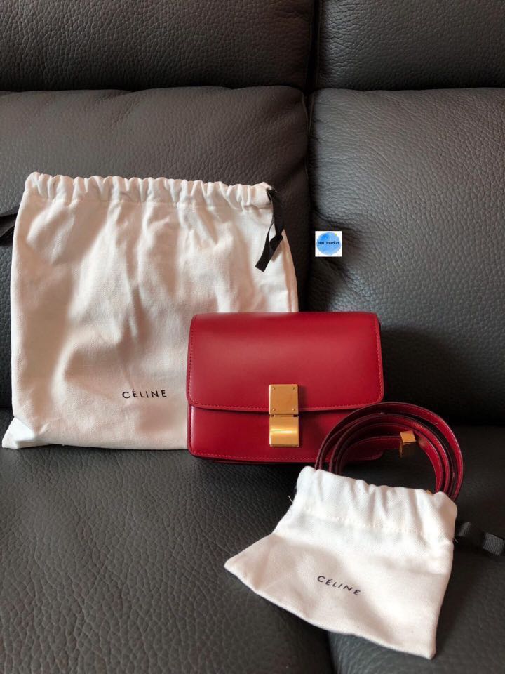 Celine box mini red top