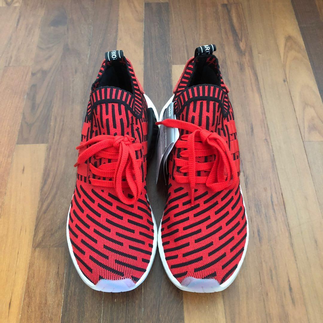 Adidas NMD R2 PK Core Red US 9 Men s Fashion Footwear Sneakers on Carousell