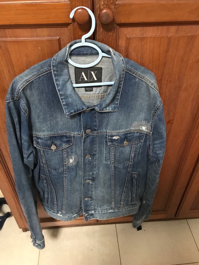 armani jeans leather jacket price