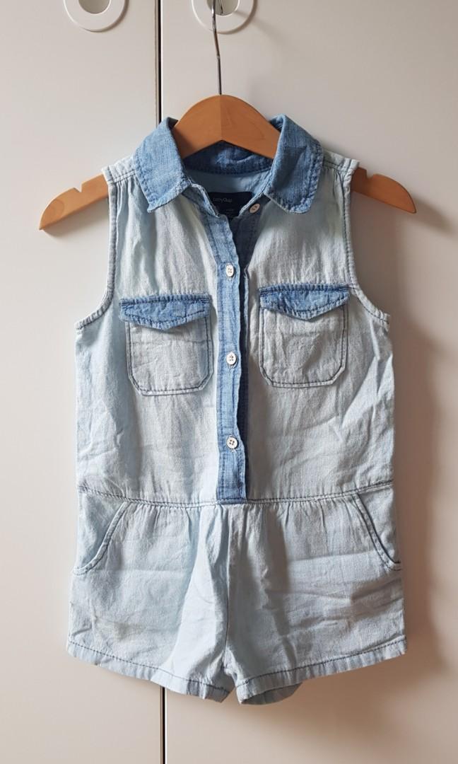 soft denim playsuit