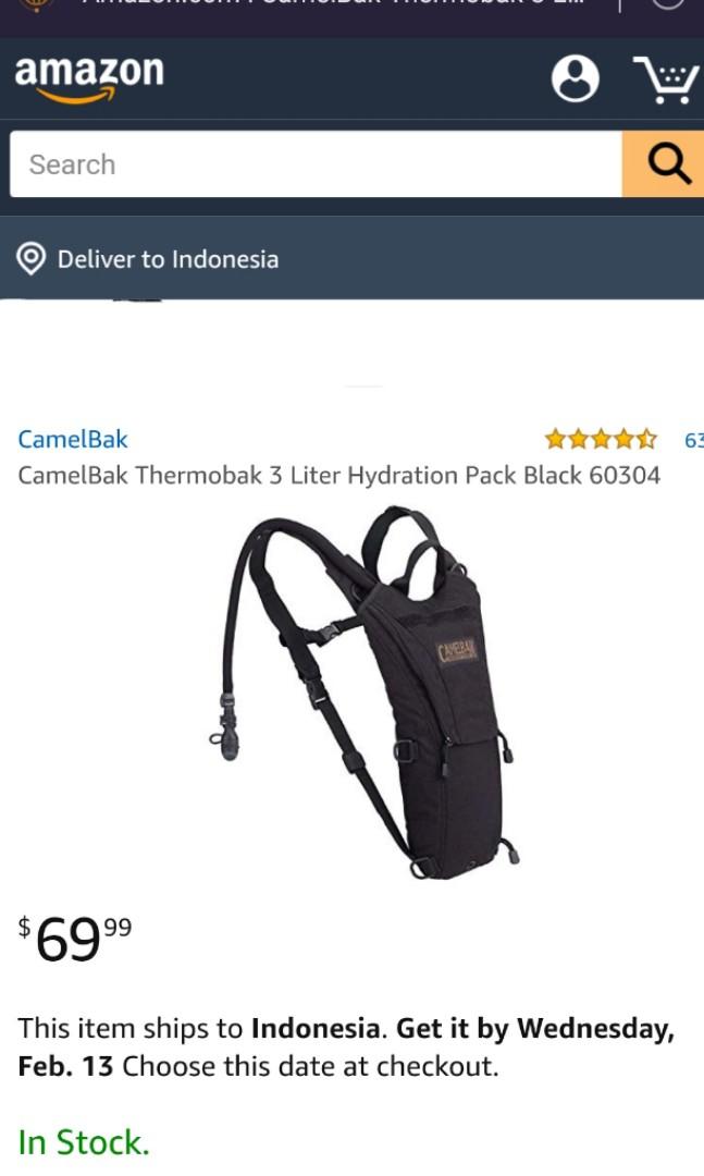 Camelbak Thermobak Hydration pack di Carousell