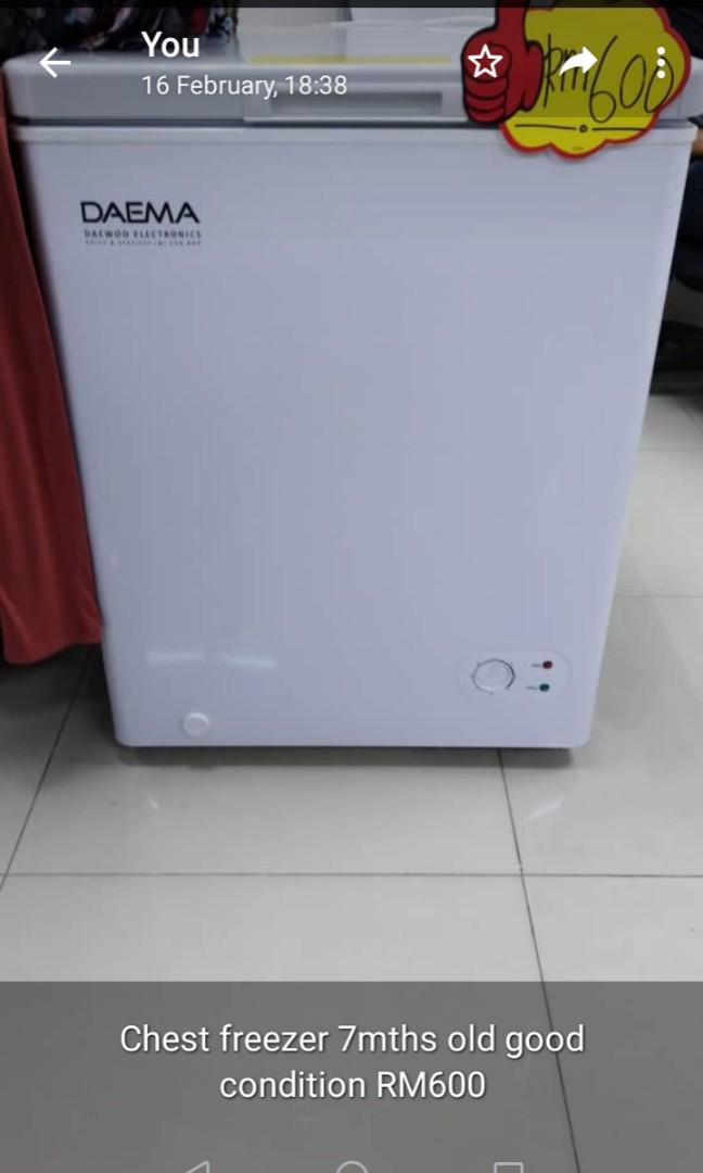 Chest Freezer Kitchen Appliances On Carousell