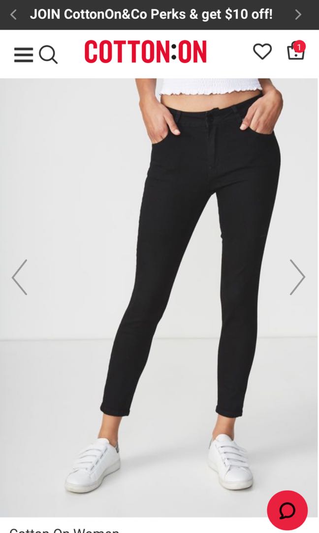 cotton on black jeans