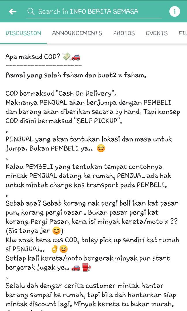 Cod Meaning Everything Else Others On Carousell