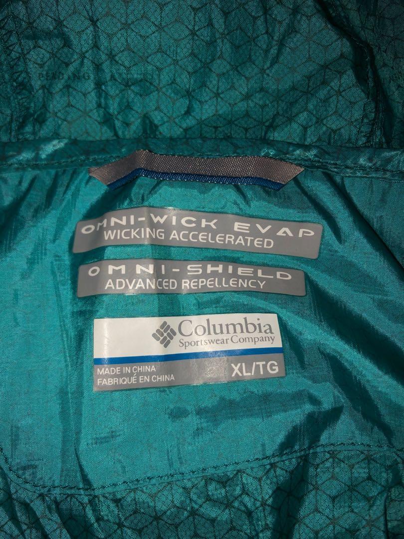 columbia omni wick jacket