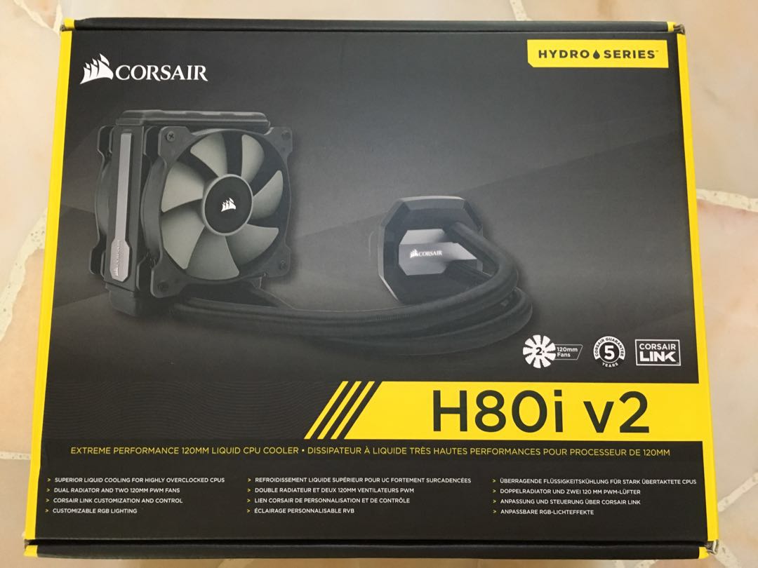Corsair Hydro Series™ H80i v2 High Performance Liquid CPU Cooler