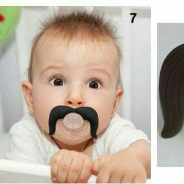 Empeng Bayi Lucu Kumis Hitam No 7 Bayi Anak Perawatan Makanan Anak Di Carousell