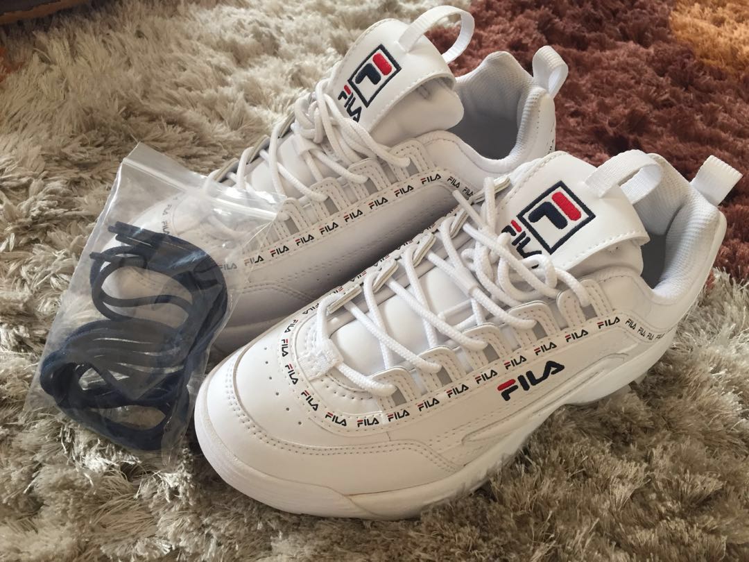 Fila Disruptor 2 Tapey Tape White Original from Korea