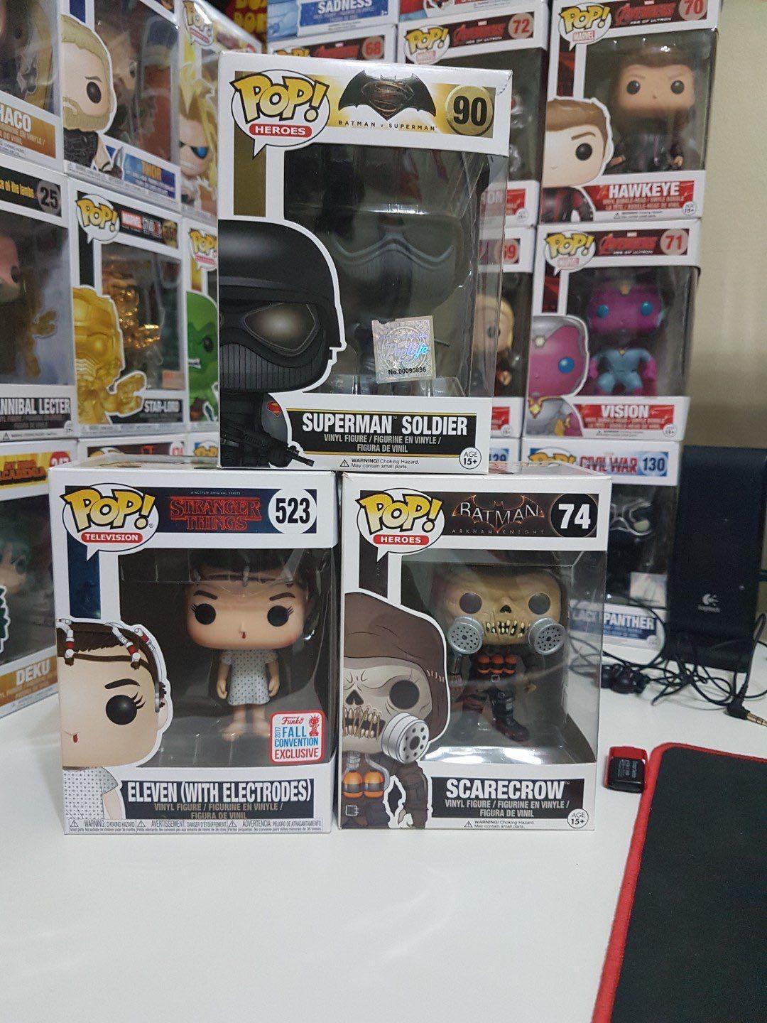 Funko Pop Eleven With Electrodes Superman Soldier Scarecrow