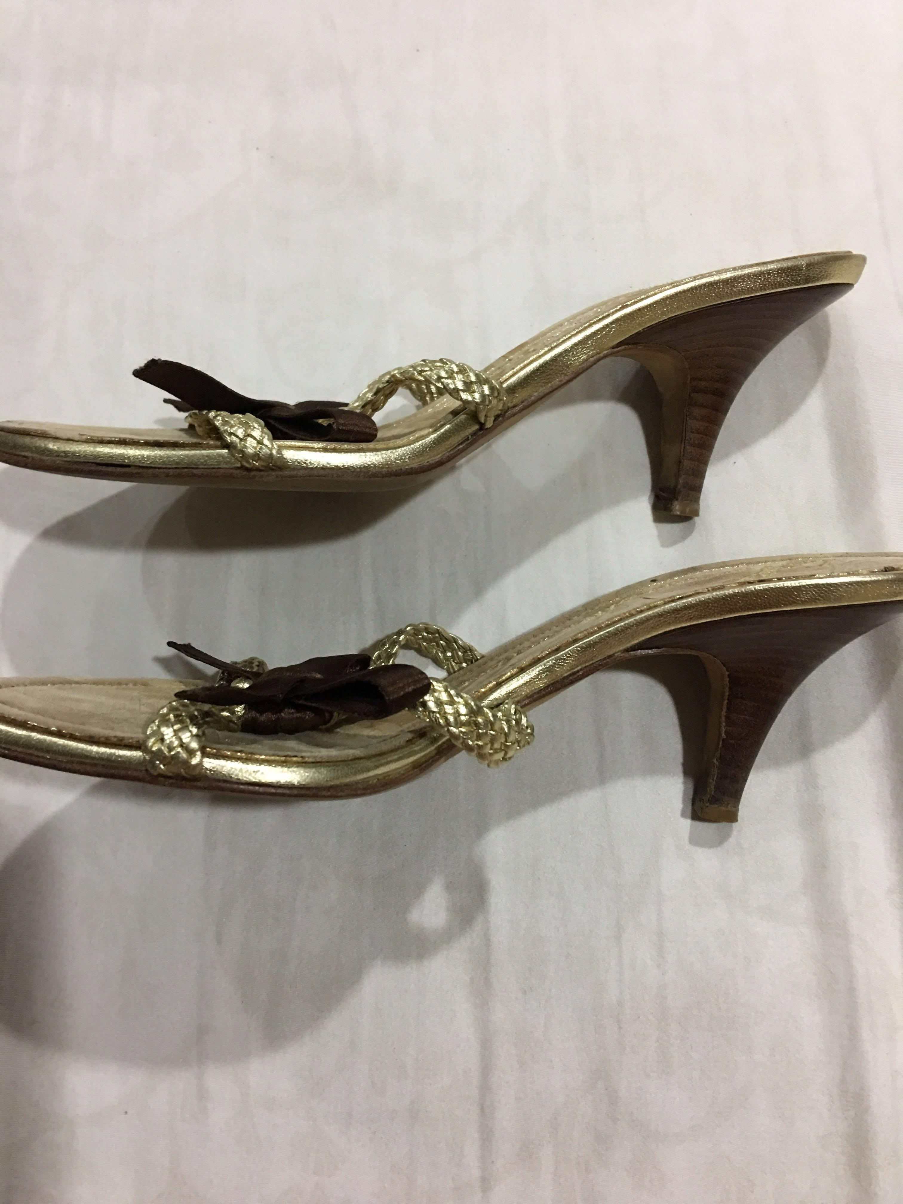 Gold giuseppe deals heels