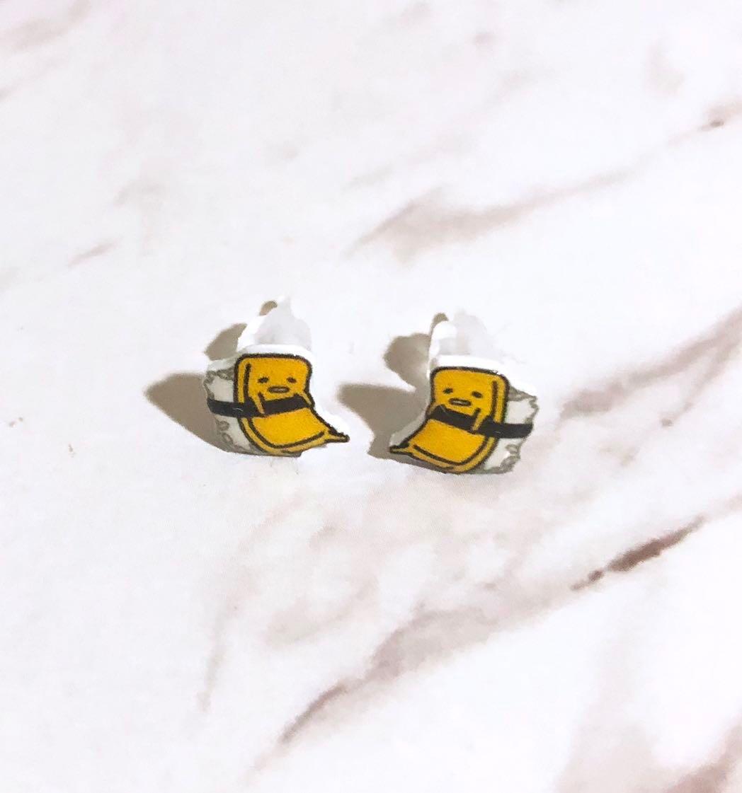 gudetama earrings