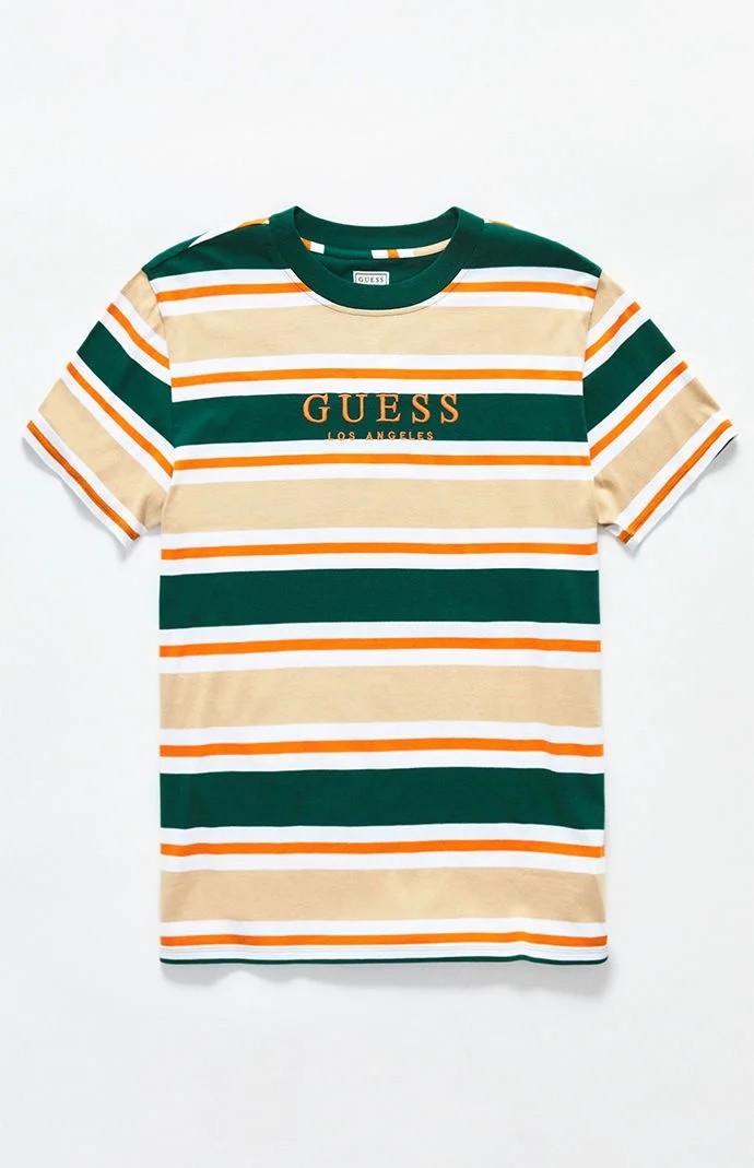 Guess camden striped top tee