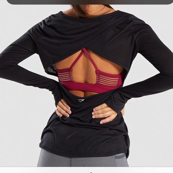 Gymshark open cross back long sleeve outlet
