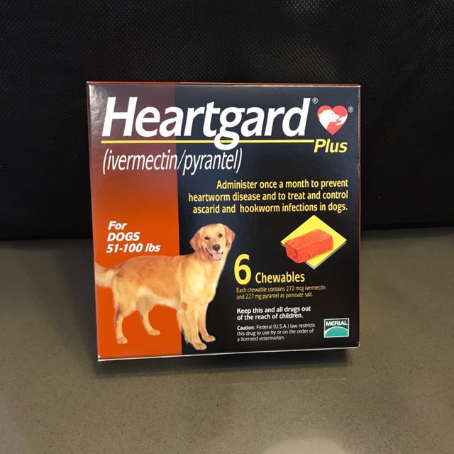 Heartgard plus chewables Expiry 07/2024, Pet Supplies, Pet Food on