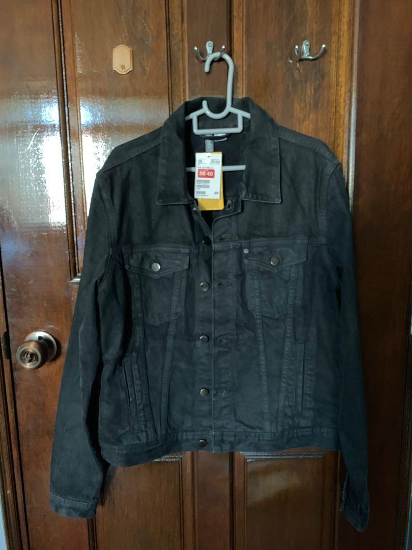 H&m Black Denim Jacket 2025