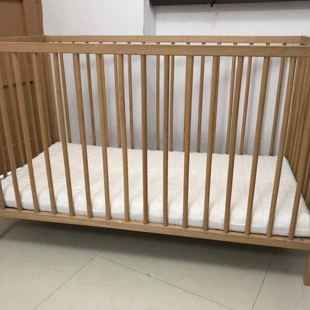Ikea Baby Crib With Mattress Included Babies Kids Cots Cribs