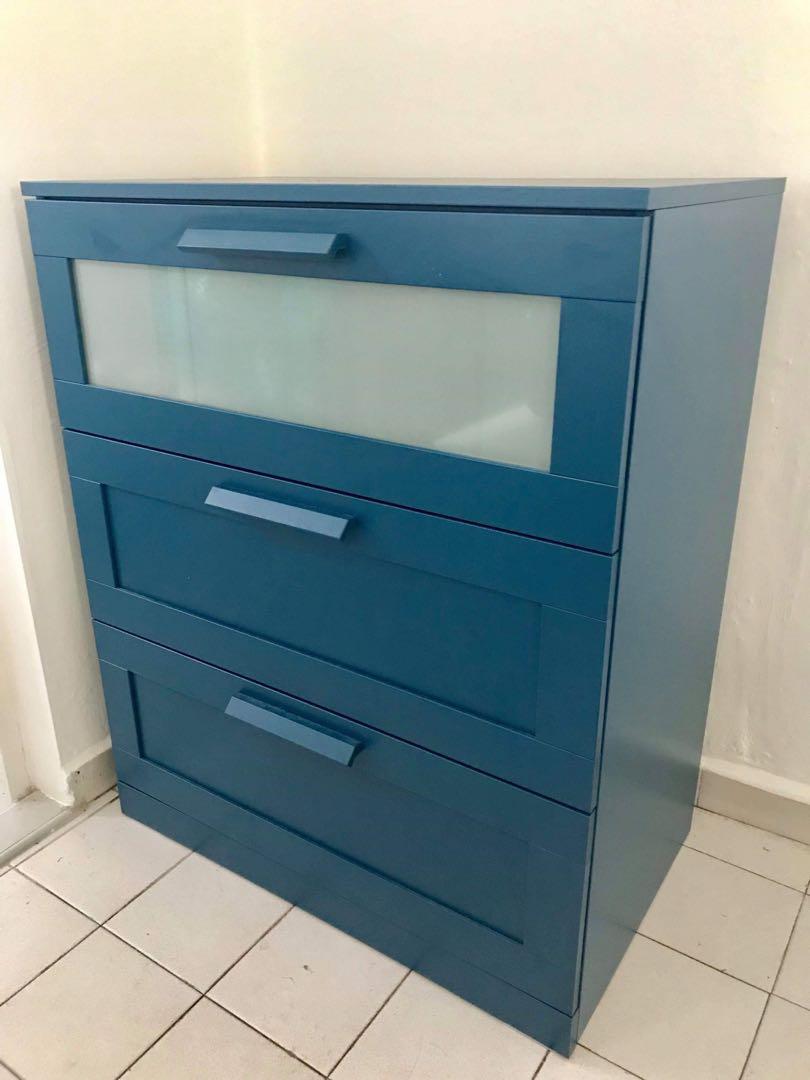 brimnes blue dresser Karisma Single Dresser by Romina Furniture | Made in Europe | Wood Nocello / Bar Handle