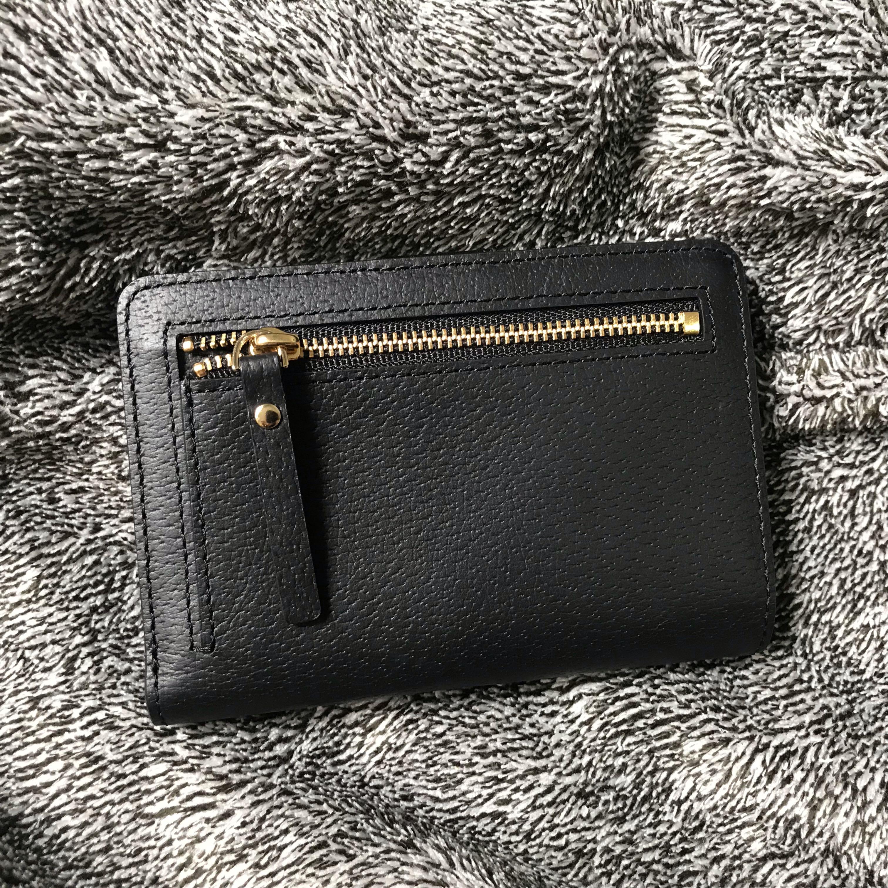 Kate Spade New York Grove Street Tellie Medium Black Wallet, Luxury