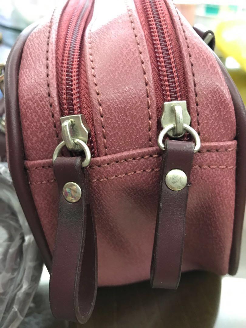 Maroon handbag