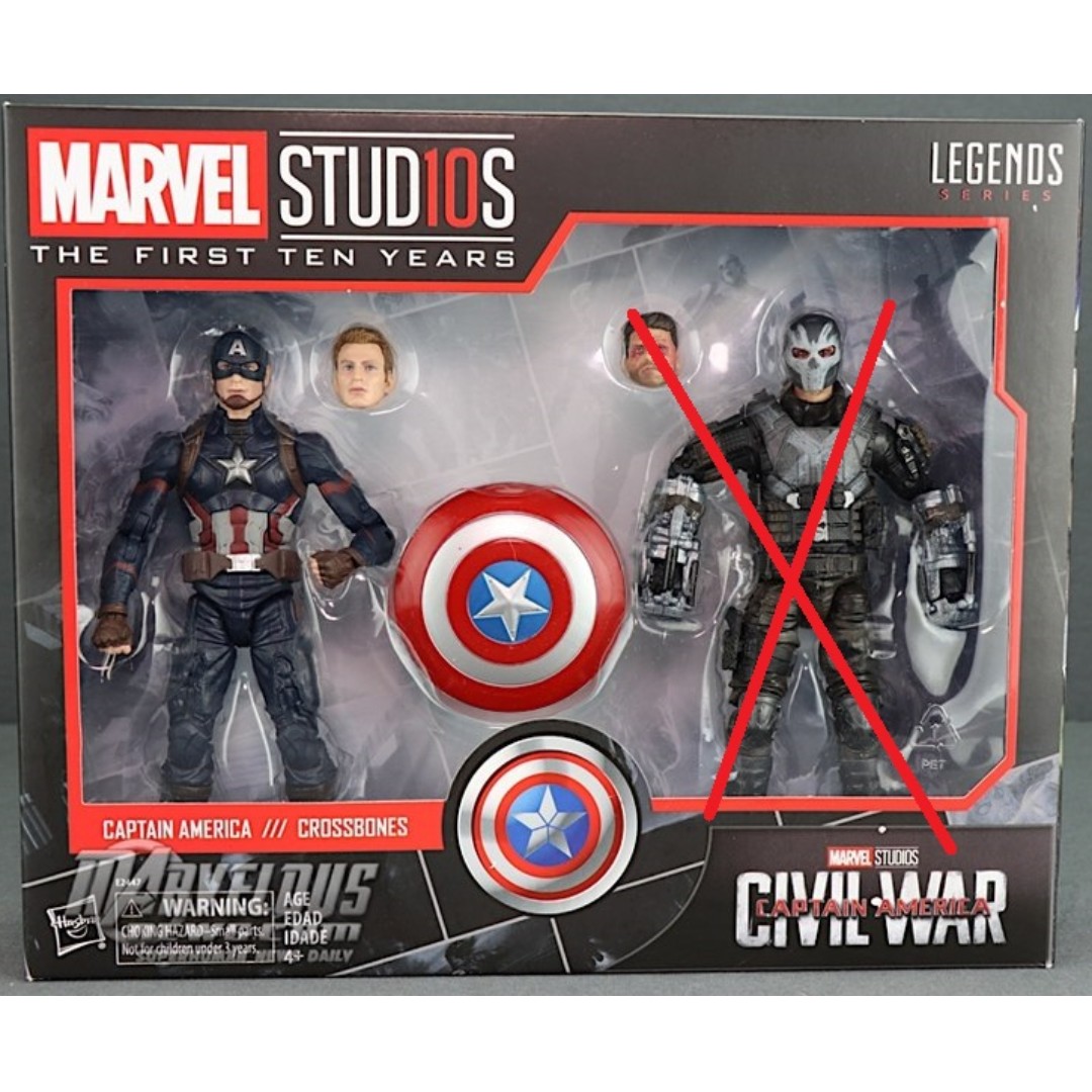 marvel legends captain america 10th anniversary