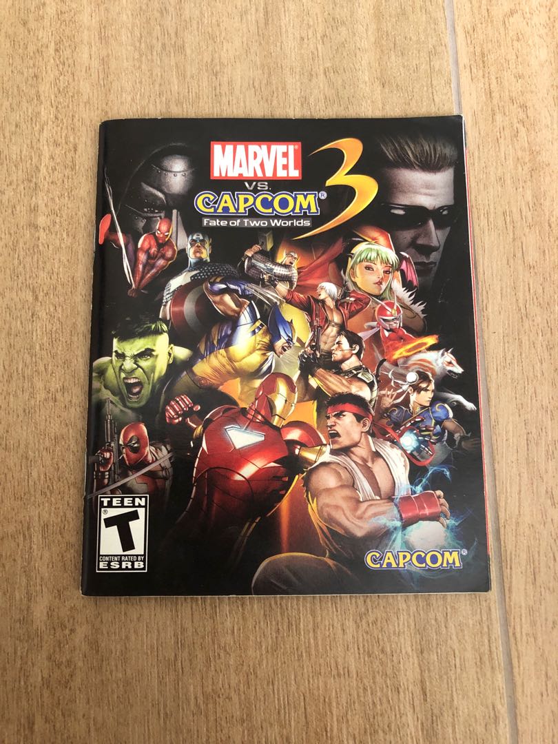 Marvel vs 3 wii manual, Video Gaming, Video Games, Xbox on Carousell