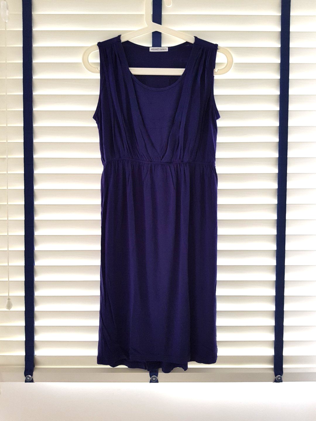 Maternity Express Nursing Dress In Navy