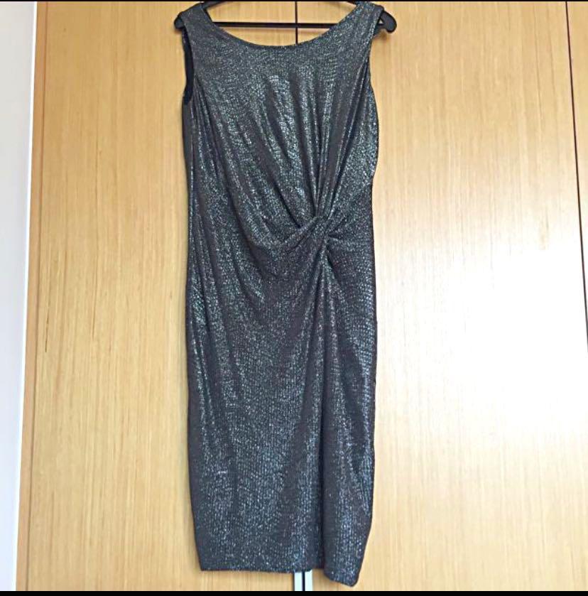 Metallic Silver Cocktail Dress from Debenhams XL Women s Fashion Dresses Sets Evening dresses gowns on Carousell