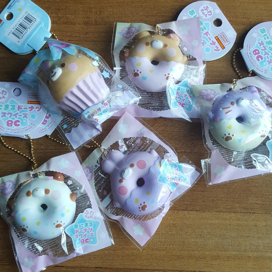Mini animal donut sales squishy