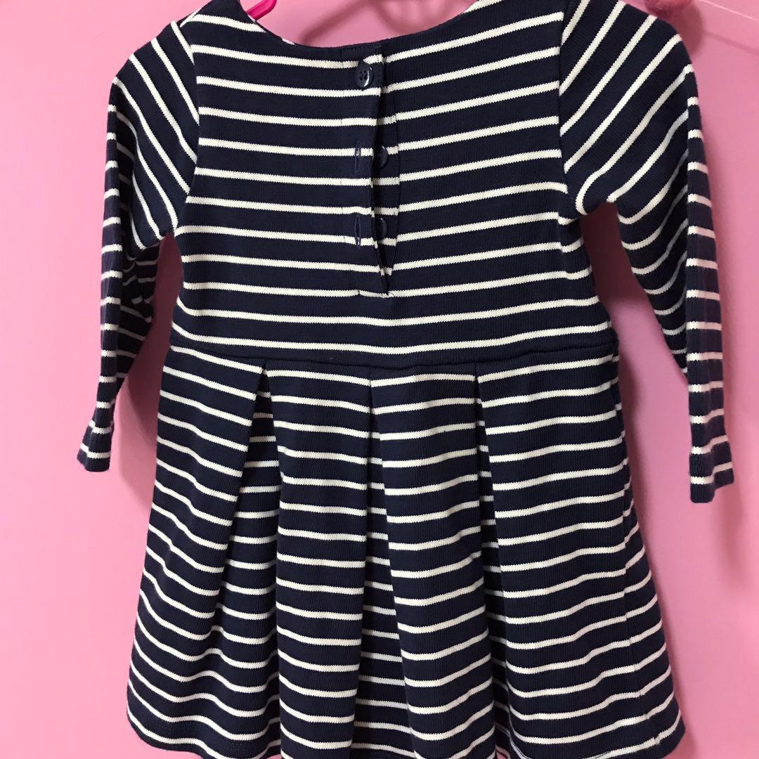 Navy Blue Baby Dress, Babies & Kids, Babies & Kids Fashion on Carousell