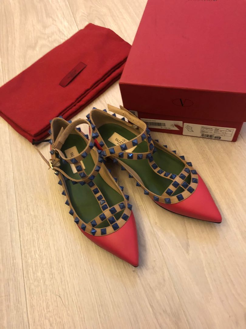 valentino pink flats