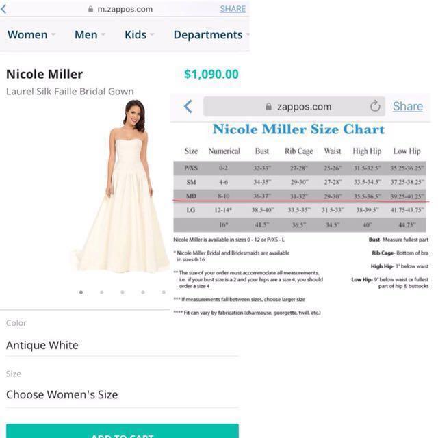 Nicole Miller Laurel Faille Wedding Gown (Category: Evening dresses & gowns) located in Taguig. Submitted by panicxitsxjim (Listing ID 131734529, Image 3). Description: Brand: Nicole Miller Condition : Brand New, fitted only Original price is 55,000 pesos, selling it for only 18,000 pesos Complete with tags and case *has tiny stain but not visible RFS: spare bridal gown #everyonewins.