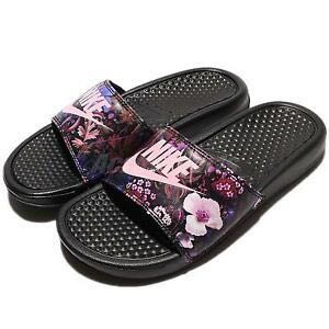 nike slides floral print