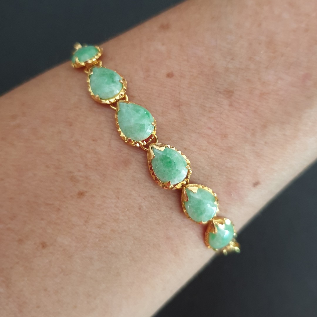 vintage jade bracelet