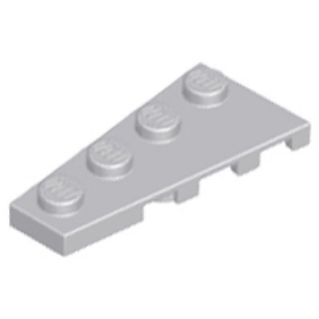 New LEGO Lot of 4 Dark Bluish Gray 4x2 Star Wars Wedge Wing Plates