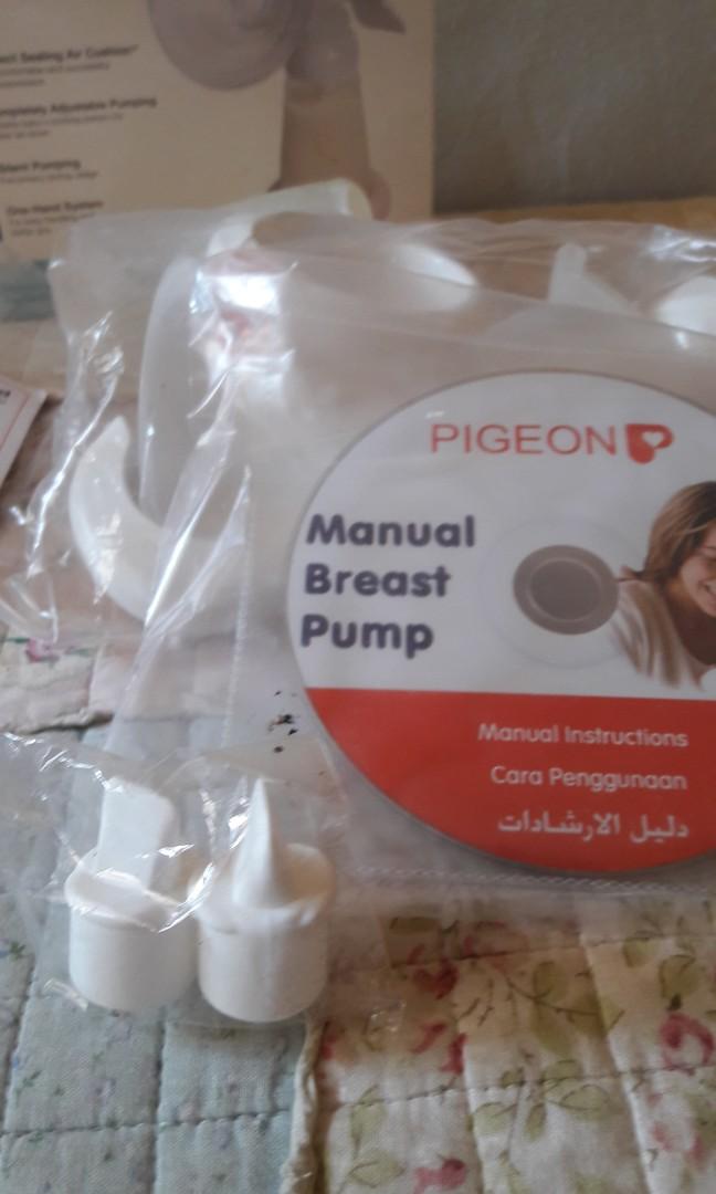 Pigeon Manual Breast Pump Babies Kids Nursing Feeding On