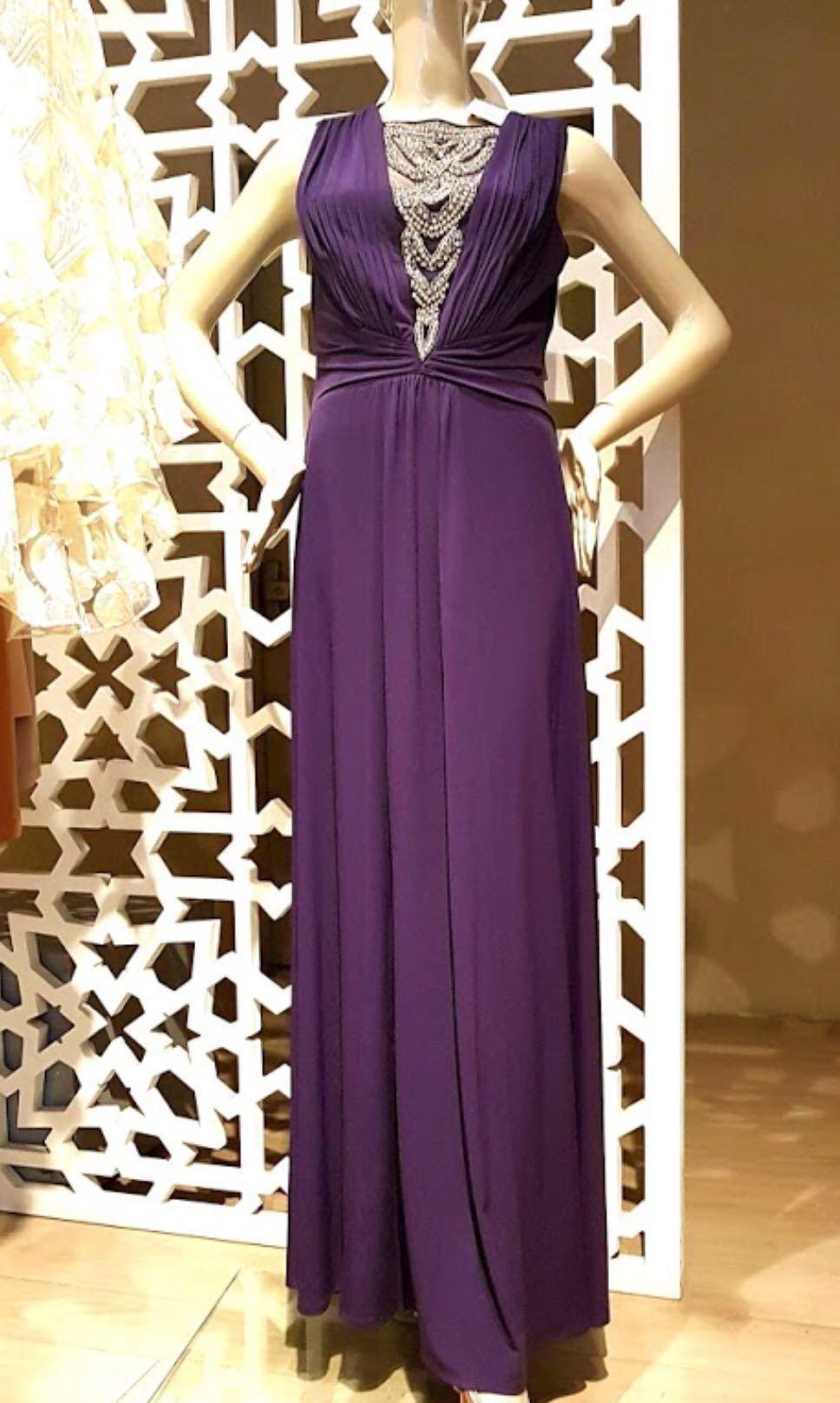 plum gowns formal