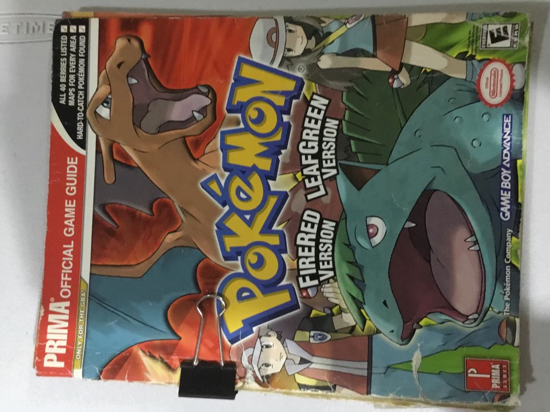 Pokemon Firered And Leafgreen Prima Official Game Guide Books
