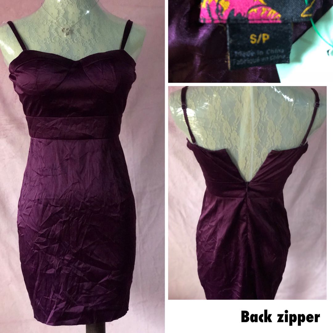 purple simple dress