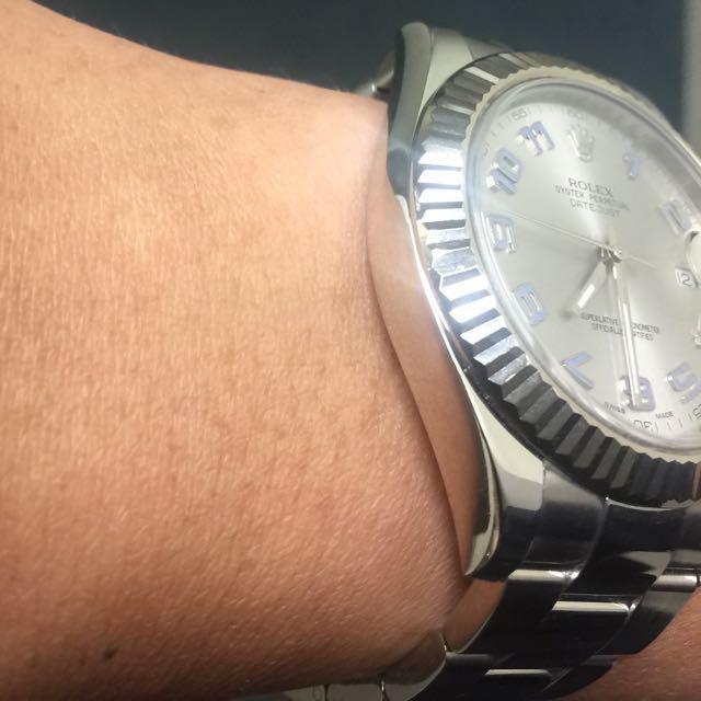 Rolex QUADRANTE ULTIMO MODELLO DATEJUST II 41 mm SILVER ARABI Luxury Watches on Carousell