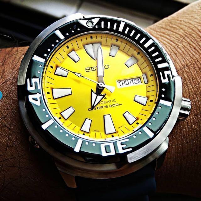 SOLD) SEIKO PROSPEX Yellow Butterflyfish Limited Edition 2200pcs Diver's  SRPD15K1 Seiko Yellow Fin Tuna, Men's Fashion, Watches & Accessories,  Watches on Carousell