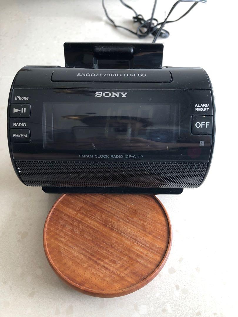 Sony Alarm Clock + iPhone Dock speakers, Audio, Portable Audio