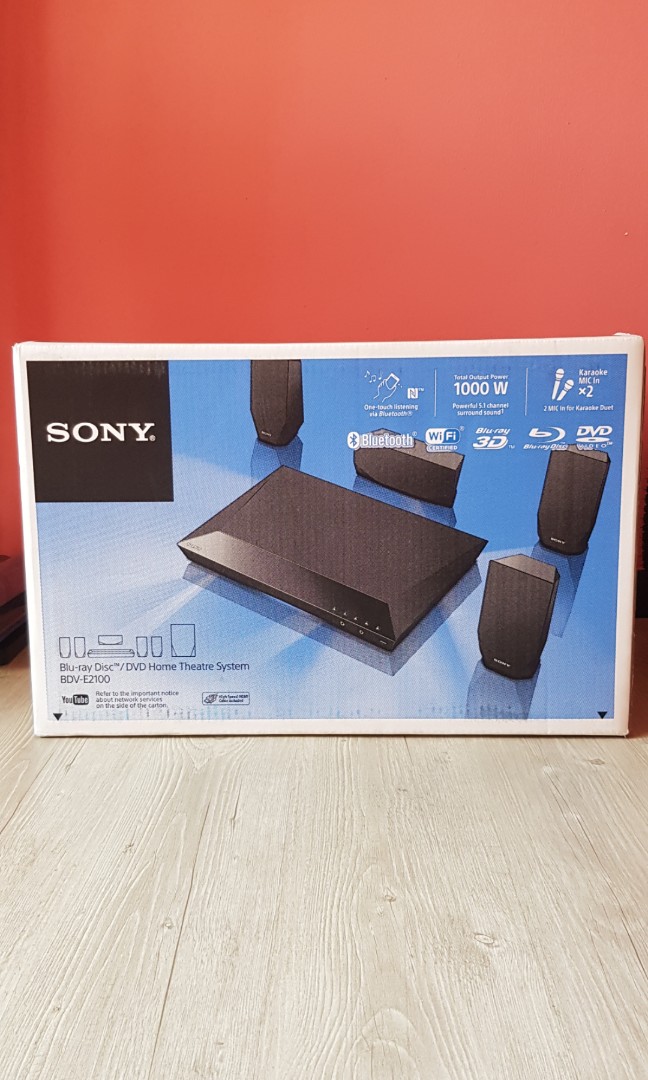 Sony Blue Ray Disc / DVD Home Theatre System BDVE2100, TV & Home