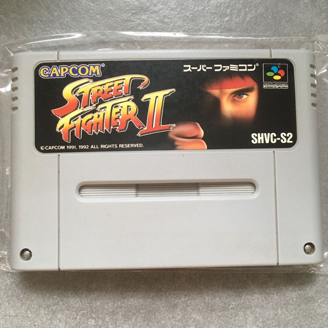 Street Fighter II Super Cartridge SFC, Video Gaming, Video