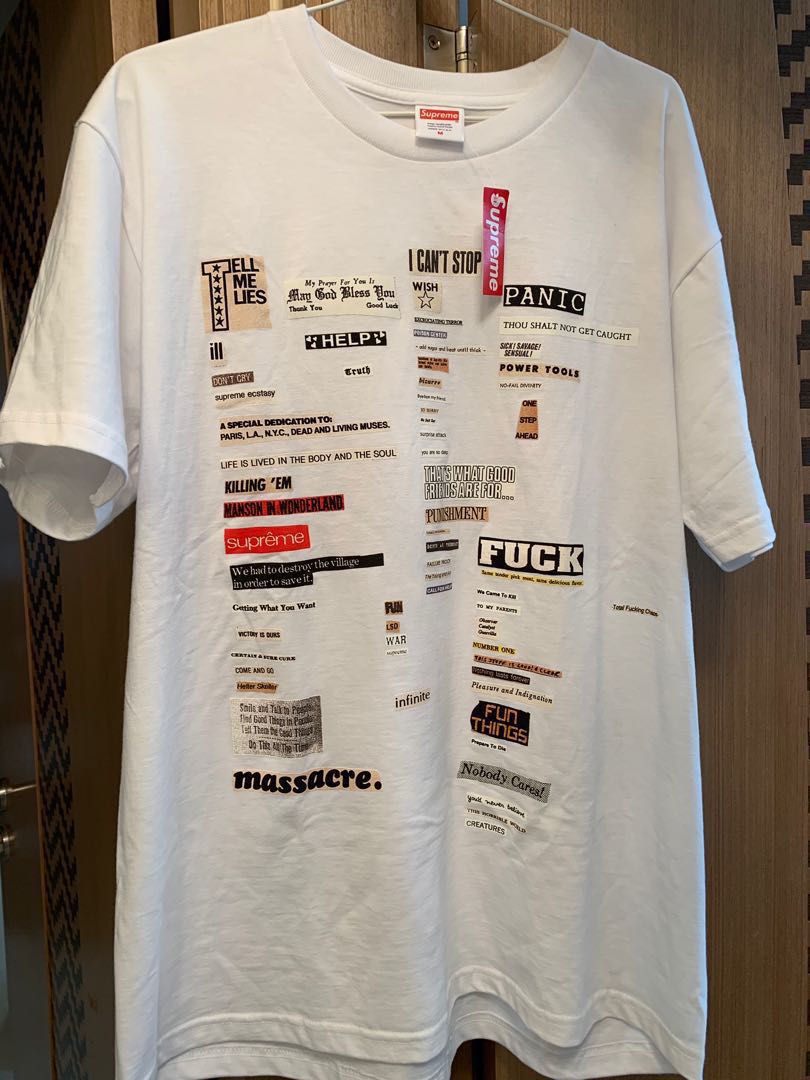 supreme cut outs tee