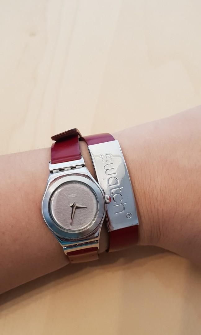 Swatch double strap on sale