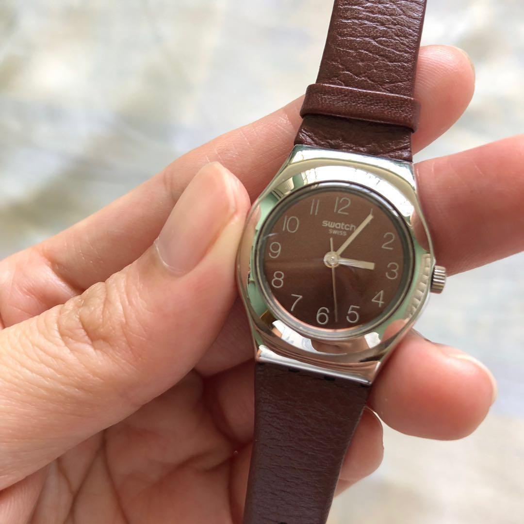 Swatch Irony Ladies Genuine Leather Watch