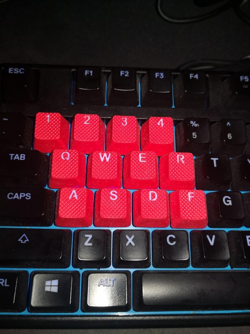 Tai Hao Rubber Keycaps Red Electronics Others On Carousell
